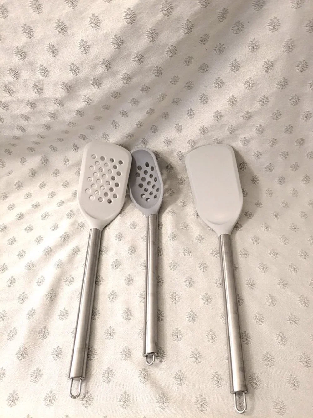 New! Three Silicone and Metal Cooking Utensils